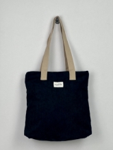 Bolsa Tote Bag en pana  La Matilda color negro