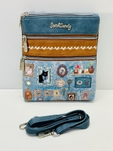 Bolso de mano/bandolera doble Sweet Candy coleccin Gatos (Blue)