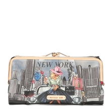 CARTERA BILLETERA CLUTCH CATALINA(Con antirrobo RFID)  Nicole Lee coleccin SUCCESS IN NEW YORK