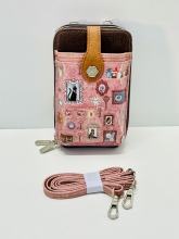 Bolso cuelga mvil Sweet Candy coleccin Gatos (Pink)