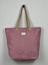 Bolsa Tote Bag grande en pana La Matilda color rosa