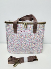 Nevera / Bolsa Trmica Sweet&Candy Grande, estampado Liberty  (Tonos Blanco, amarillo y Rosas)